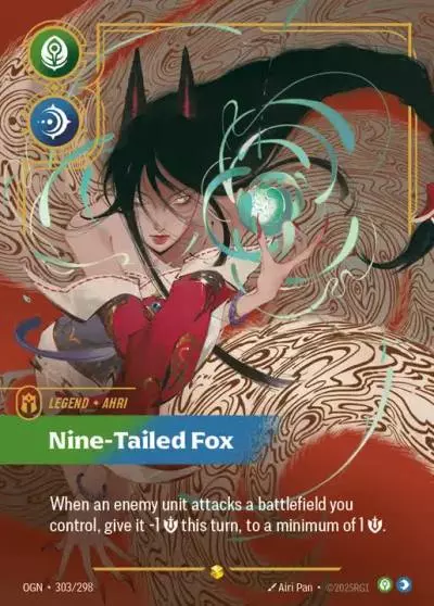 Ahri Nine-Tailed Fox - OGN-303 - Origins - Riftbound card