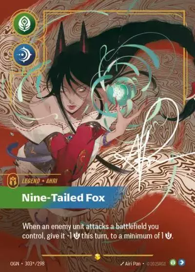 Ahri Nine-Tailed Fox - OGN-303s - Origins - Riftbound card