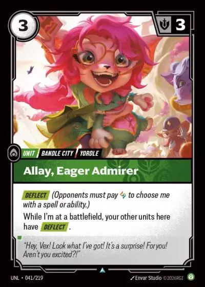 Allay, Eager Admirer - UNL-041 - Unleashed - Riftbound card