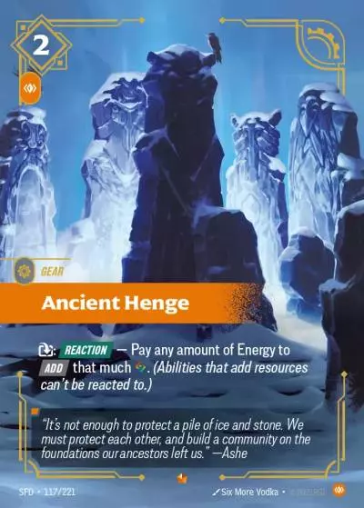 Ancient Henge - SFD-117 - Spiritforged - Riftbound card