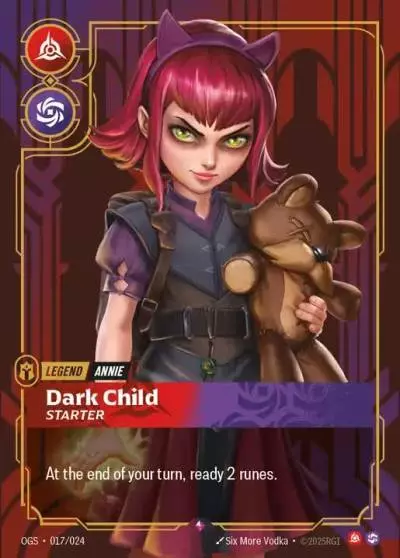 Annie Dark Child - OGS-017 - Proving Grounds - Riftbound card
