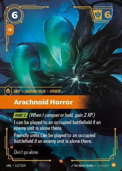 Arachnoid Horror - UNL-117 - Unleashed - Riftbound card
