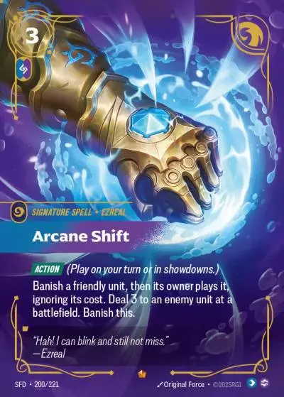 Arcane Shift - SFD-200 - Spiritforged - Riftbound card