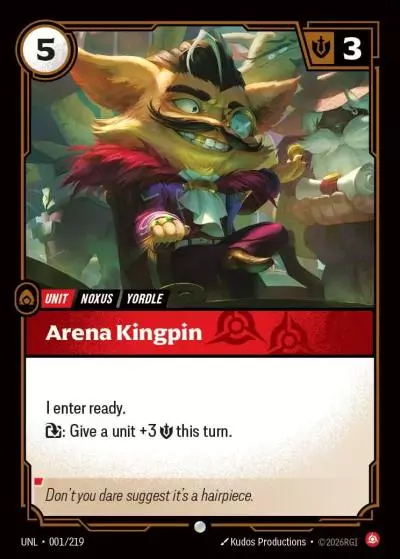 Arena Kingpin - UNL-001 - Unleashed - Riftbound card