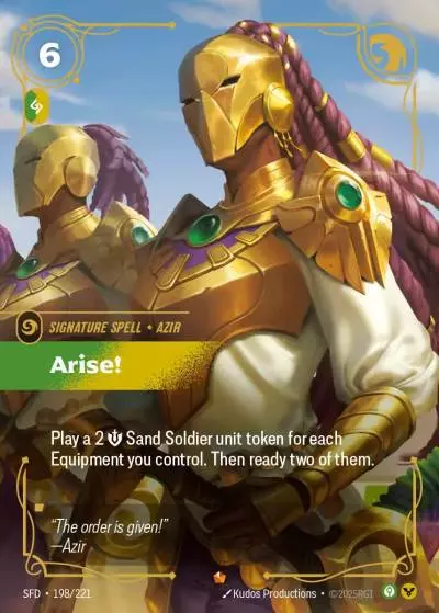 Arise! - SFD-198 - Spiritforged - Riftbound card