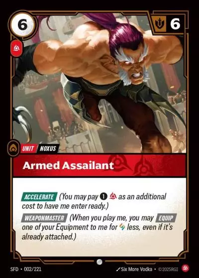 Armed Assailant - SFD-002 - Spiritforged - Riftbound card
