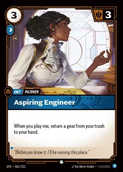 Aspiring Engineer - SFD-061 - Spiritforged - Riftbound card