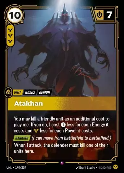 Atakhan - UNL-170 - Unleashed - Riftbound card