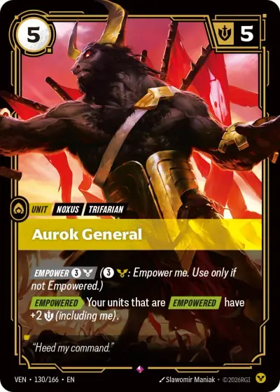 Aurok General VEN-130 Vendetta Riftbound card