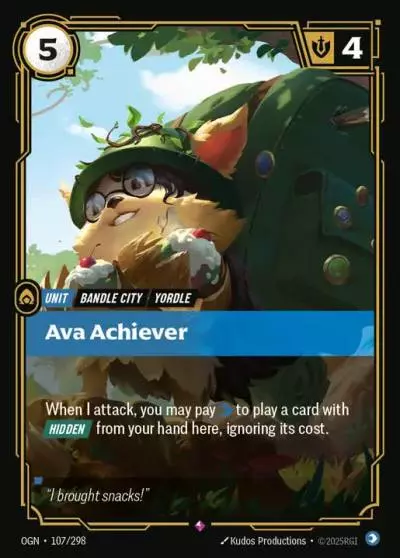Ava Achiever - OGN-107 - Origins - Riftbound card