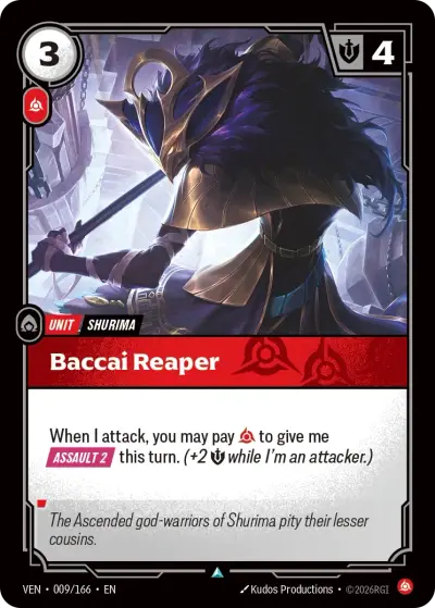 Baccai Reaper VEN-009 Vendetta Riftbound card