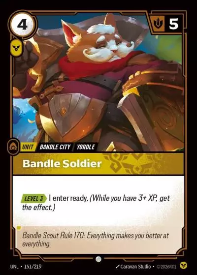 Bandle Soldier - UNL-151 - Unleashed - Riftbound card