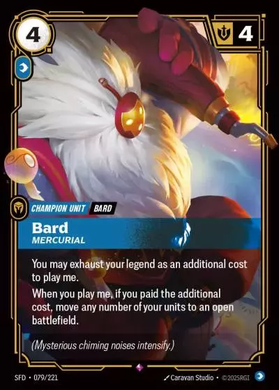 Bard, Mercurial - SFD-079 - Spiritforged - Riftbound card
