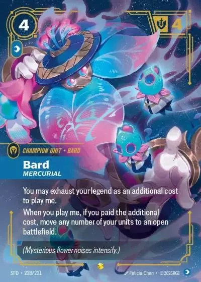 Bard, Mercurial - SFD-228 - Spiritforged - Riftbound card