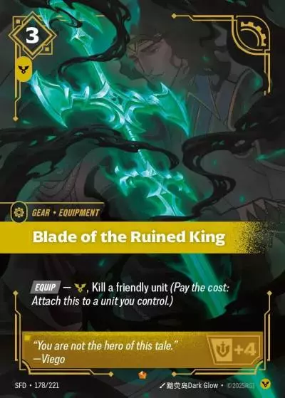 Blade of the Ruined King - SFD-178 - Spiritforged - Riftbound card