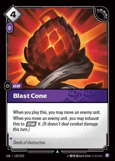 Blast Cone - UNL-133 - Unleashed - Riftbound card