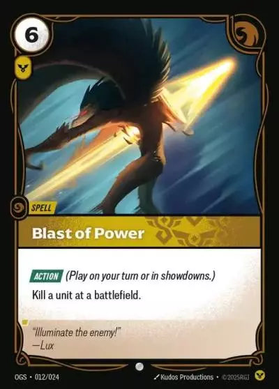 Blast of Power - OGS-012 - Proving Grounds - Riftbound card