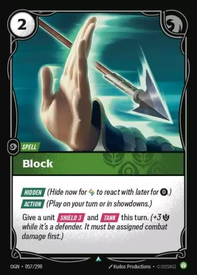 Block - OGN-057 - Origins - Riftbound card
