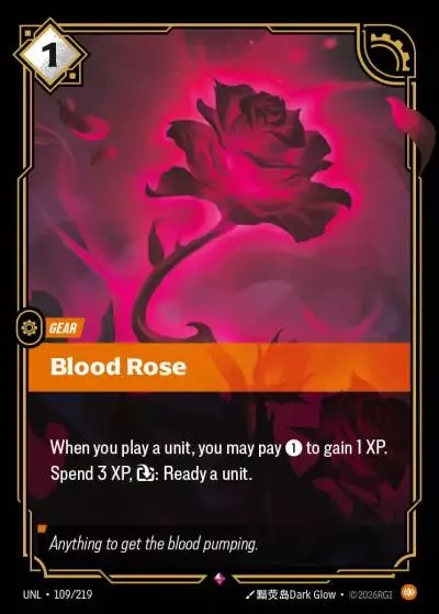Blood Rose - UNL-109 - Unleashed - Riftbound card
