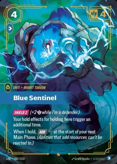 Blue Sentinel - UNL-087 - Unleashed - Riftbound card