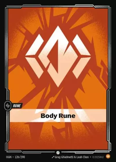 Body Rune - OGN-126 - Origins - Riftbound card
