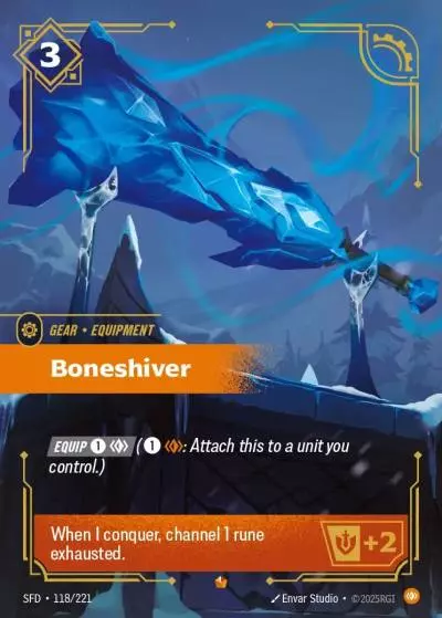 Boneshiver - SFD-118 - Spiritforged - Riftbound card