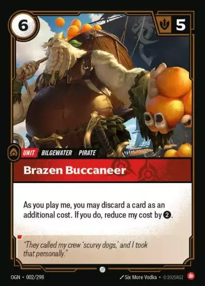 Brazen Buccaneer - OGN-002 - Origins - Riftbound card