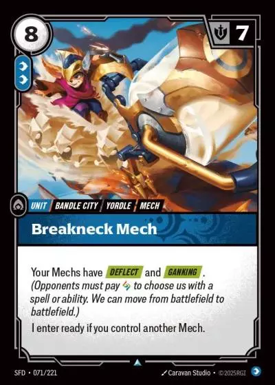 Breakneck Mech - SFD-071 - Spiritforged - Riftbound card