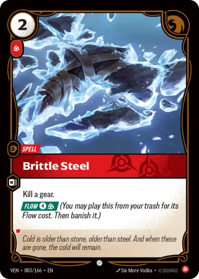 Brittle Steel VEN-003 Vendetta Riftbound card