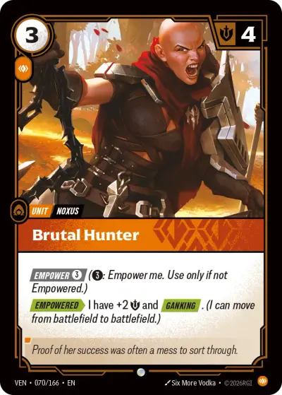 Brutal Hunter VEN-070 Vendetta Riftbound card