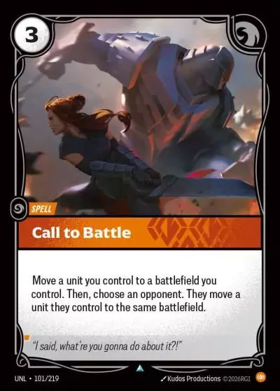 Call to Battle - UNL-101 - Unleashed - Riftbound card