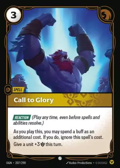 Call to Glory - OGN-207 - Origins - Riftbound card