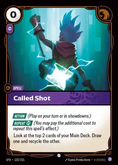 Called Shot - SFD-122 - Spiritforged - Riftbound card