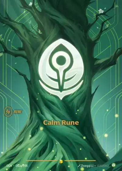 Calm Rune - OGN-042a - Origins - Riftbound card