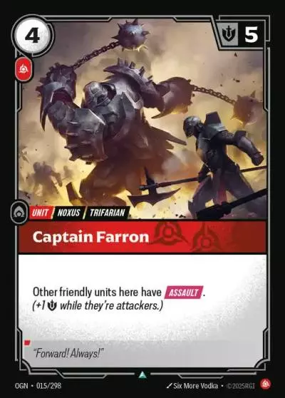 Captain Farron - OGN-015 - Origins - Riftbound card