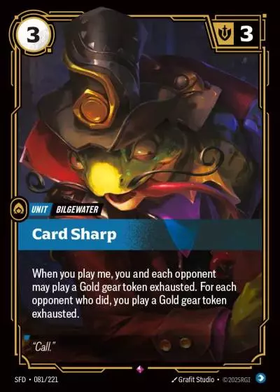 Card Sharp - SFD-081 - Spiritforged - Riftbound card