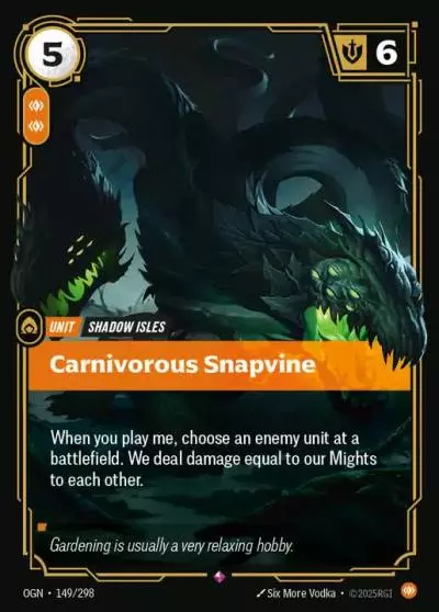 Carnivorous Snapvine - OGN-149 - Origins - Riftbound card