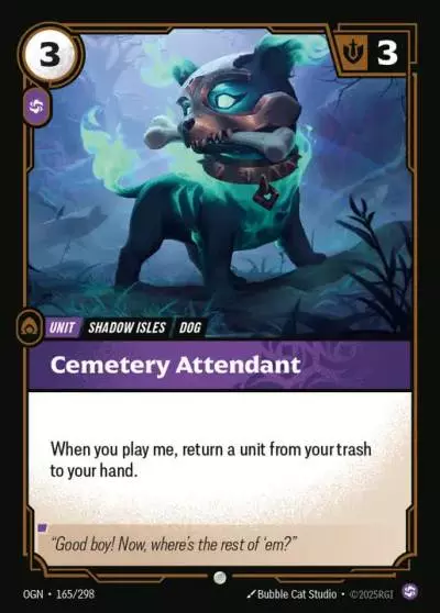 Cemetery Attendant - OGN-165 - Origins - Riftbound card