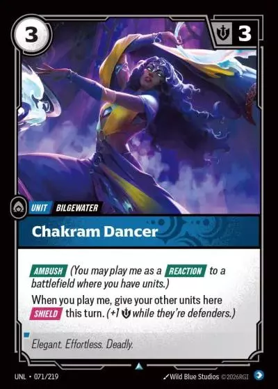 Chakram Dancer - UNL-071 - Unleashed - Riftbound card