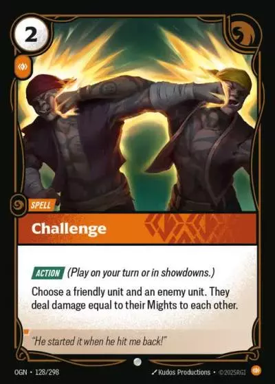 Challenge - OGN-128 - Origins - Riftbound card