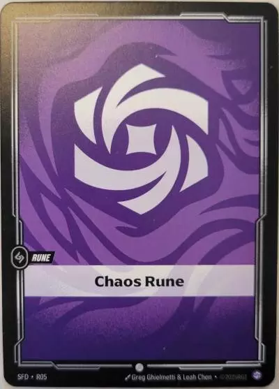 Chaos Rune - SFD-R05 - Spiritforged - Riftbound card