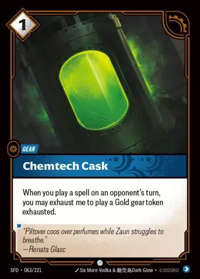 Chemtech Cask - SFD-063 - Spiritforged - Riftbound card