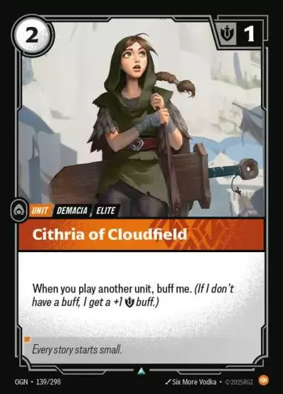 Cithria of Cloudfield - OGN-139 - Origins - Riftbound card
