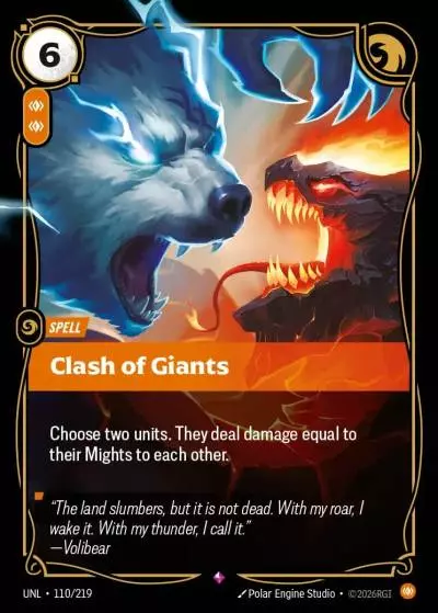 Clash of Giants - UNL-110 - Unleashed - Riftbound card