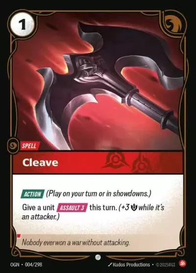 Cleave - OGN-004 - Origins - Riftbound card