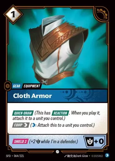 Cloth Armor - SFD-064 - Spiritforged - Riftbound card