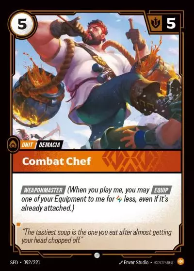 Combat Chef - SFD-092 - Spiritforged - Riftbound card