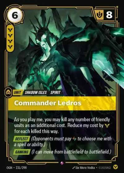 Commander Ledros - OGN-231 - Origins - Riftbound card