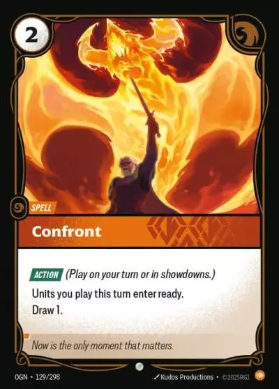 Confront - OGN-129 - Origins - Riftbound card