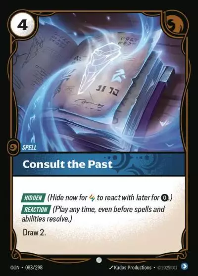 Consult the Past - OGN-083 - Origins - Riftbound card